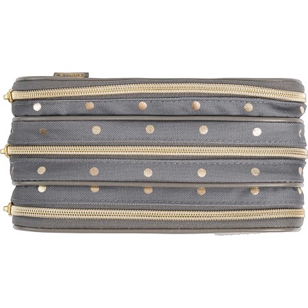 Foto ilustrativa Estojo Triplo Grande Académie Listras e Poás Metalizado