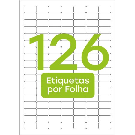 Foto ilustrativa Etiqueta adesiva inkjet/laser A4 15,0mmX26,0mm TBA4349 12600 unidades