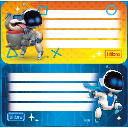 Foto ilustrativa Etiqueta Escolar Adesiva Astro