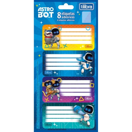 Foto ilustrativa Etiqueta Escolar Adesiva Astro