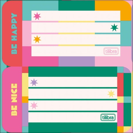 Foto ilustrativa Etiqueta Escolar Adesiva Be Nice