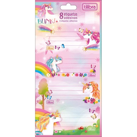 Foto ilustrativa Etiqueta Escolar Adesiva Blink