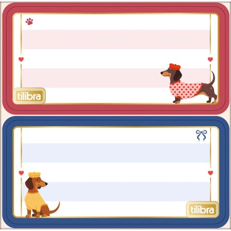 Foto ilustrativa Etiqueta Escolar Adesiva Brownie