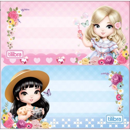 Foto ilustrativa Etiqueta Escolar Adesiva Jolie