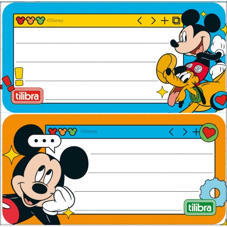 Foto ilustrativa Etiqueta Escolar Adesiva Mickey