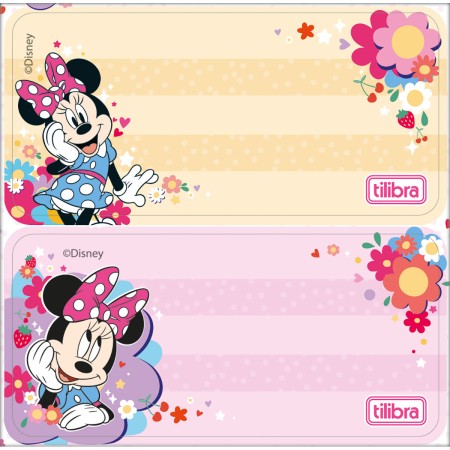 Foto ilustrativa Etiqueta Escolar Adesiva Minnie