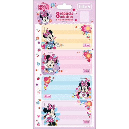 Foto ilustrativa Etiqueta Escolar Adesiva Minnie