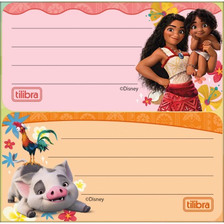 Foto ilustrativa Etiqueta Escolar Adesiva Moana