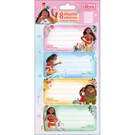 Foto ilustrativa Etiqueta Escolar Adesiva Moana
