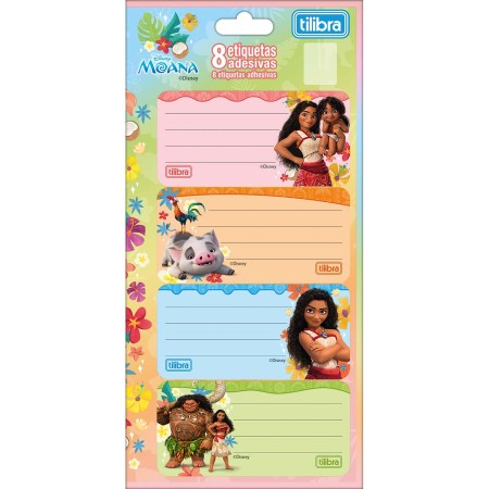 Foto ilustrativa Etiqueta Escolar Adesiva Moana