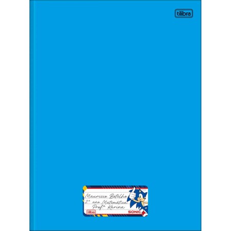 Foto ilustrativa Etiqueta Escolar Adesiva Sonic