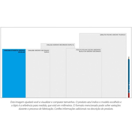 Foto ilustrativa Etiqueta Escolar Adesiva Sonic