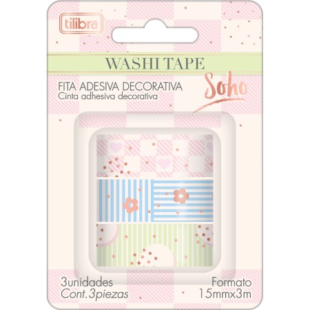 Foto ilustrativa Fita Adesiva Washi Tape Soho