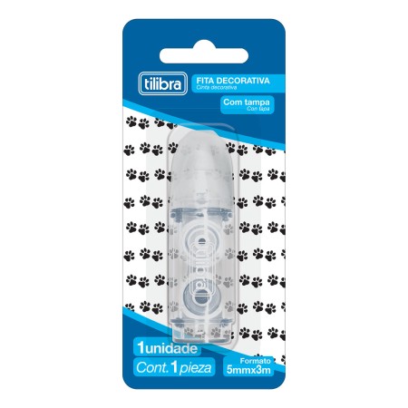 Foto ilustrativa Fita Decorativa 5mmX3m Sortidas - Patinhas, Pontinhos e Zigzag