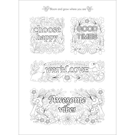 Foto ilustrativa Folhas de Adesivos para Colorir 6 folhas.