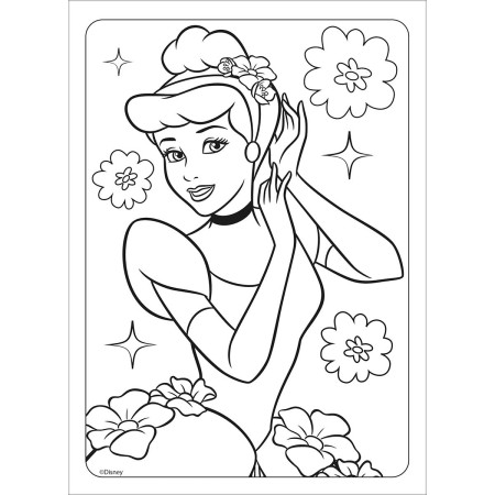 Foto ilustrativa Folhas de Adesivos para Colorir Princesas