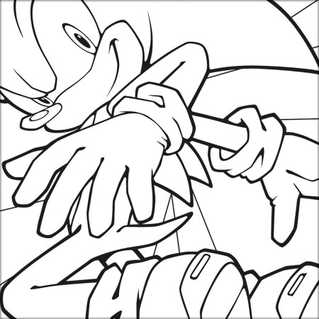 Foto ilustrativa Folhas de Adesivos para Colorir Sonic