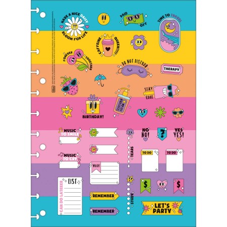 Foto ilustrativa Folhas de Adesivos para Tilidisco 2 Folhas