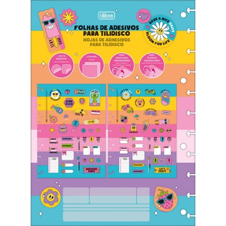 Foto ilustrativa Folhas de Adesivos para Tilidisco 2 Folhas