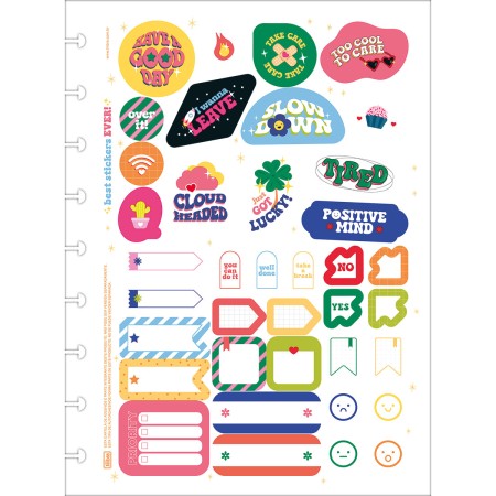 Foto ilustrativa Folhas de Adesivos para Tilidisco Colegial