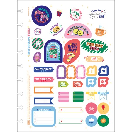 Foto ilustrativa Folhas de Adesivos para Tilidisco Colegial