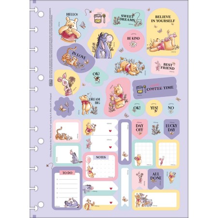 Foto ilustrativa Folhas de Adesivos para Tilidisco Pooh