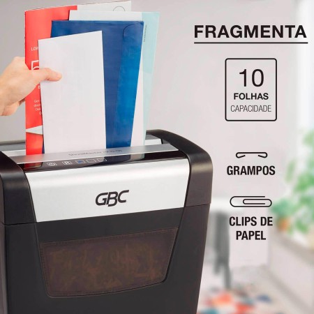 Foto ilustrativa Fragmentadora de papel Tilibra 10 folhas - PX10-06 127V