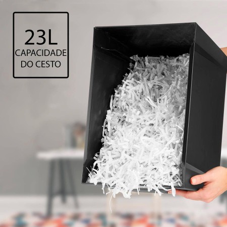 Foto ilustrativa Fragmentadora de papel Tilibra 12 folhas - PSX12-06 127V