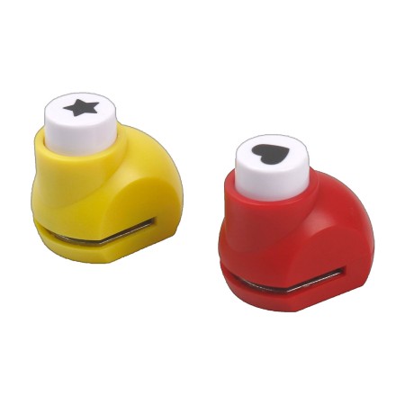 Foto ilustrativa Furadores Decorativos 16mm - Coração e Estrela