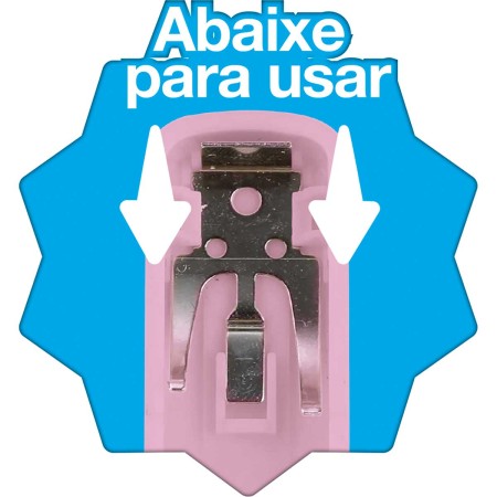 Foto ilustrativa Grampeador 10 Folhas Mini com Extrator G100 Rosa + 1000 Grampos Nº 10