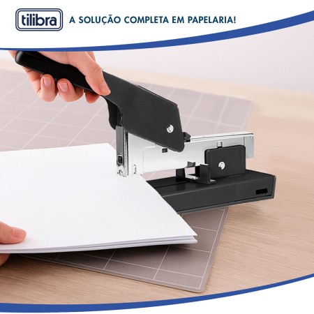 Foto ilustrativa GRAMPEADOR 100 FOLHAS DE MESA G4-100A PRETO
