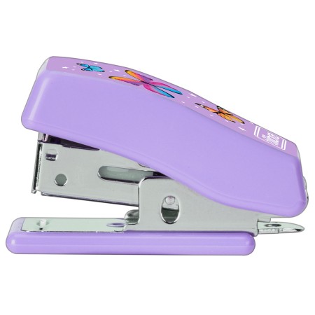 Foto ilustrativa Grampeador 12 Folhas Mini com Extrator Borboleta + 830 Grampos