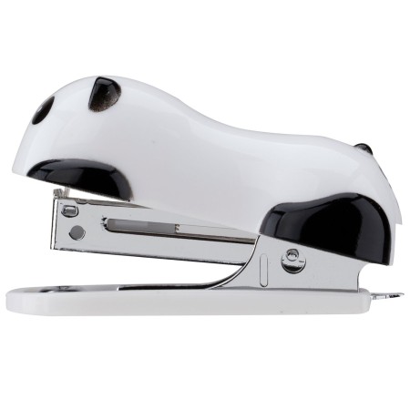 Foto ilustrativa Grampeador 12 Folhas Mini Com Extrator Panda + 1000 Grampos Nº 10