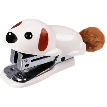 Foto ilustrativa Grampeador 15 Folhas com Extrator Dog com Pompom