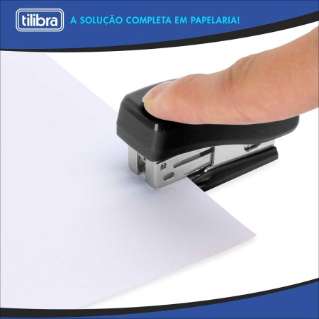 Foto ilustrativa GRAMPEADOR 15 FOLHAS MINI G1-15A PRETO