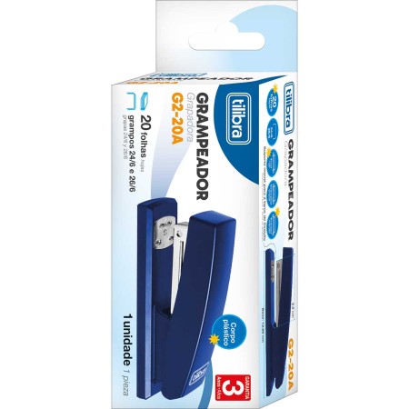 Foto ilustrativa GRAMPEADOR 20 FOLHAS DE MESA G2-20A AZUL