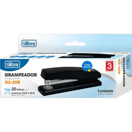 Foto ilustrativa GRAMPEADOR 20 FOLHAS DE MESA G2-20B PRETO