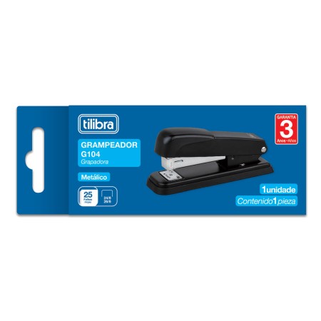Foto ilustrativa Grampeador 25 Folhas Metálico de Mesa G104 Preto