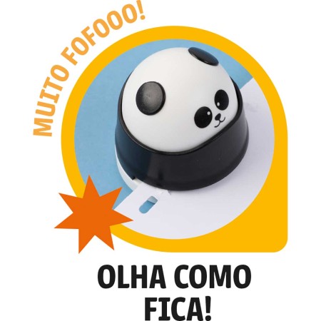 Foto ilustrativa Grampeador 6 Folhas Panda sem Grampos