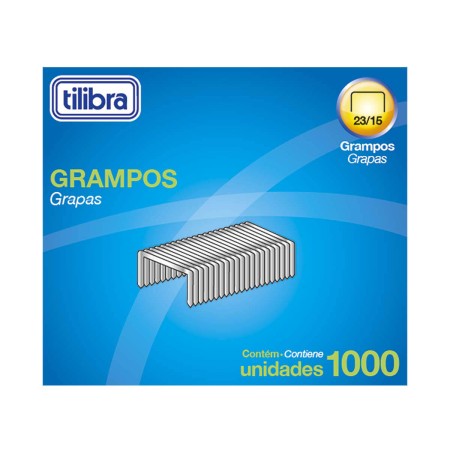 Foto ilustrativa Grampo 23/15 75-120 Folhas Galvanizado 1000 Unidades