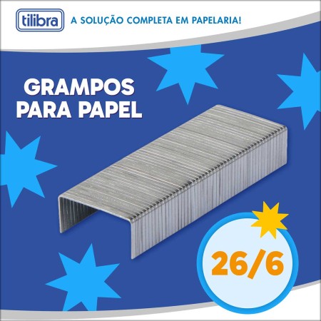 Foto ilustrativa GRAMPO 26/6 GALVANIZADO 1000 UNIDADES
