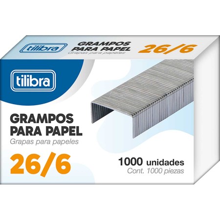 Foto ilustrativa GRAMPO 26/6 GALVANIZADO 1000 UNIDADES