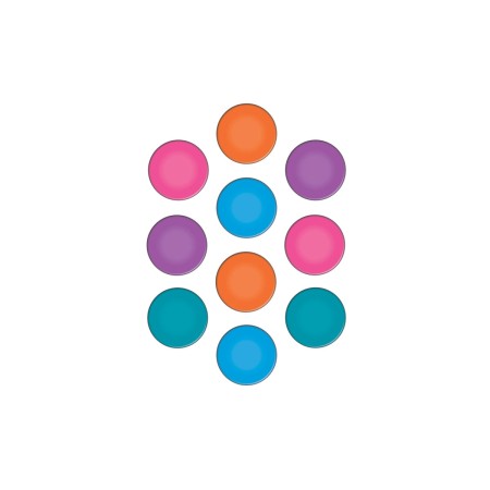 Foto ilustrativa Ímã Redondo Colorido