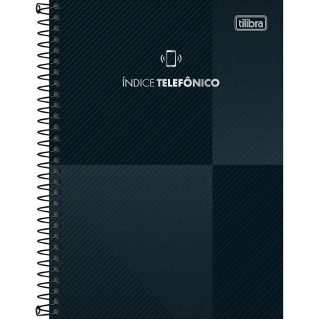 Foto ilustrativa Índice Telefônico 13,9 x 21,0 de Mesa 39 Folhas Phone Colors