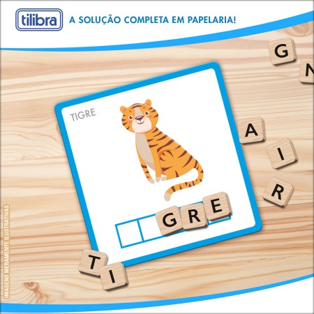 Foto ilustrativa Jogo Pedagógico Cria Palavras Maiúsculo