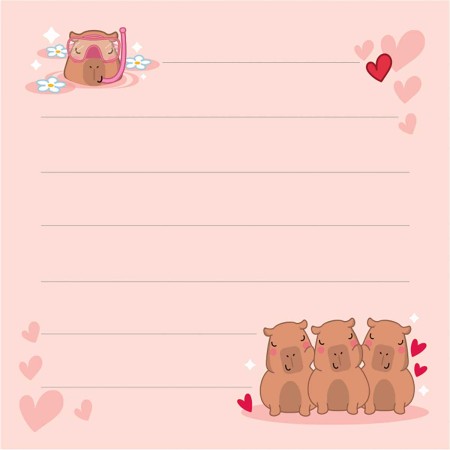 Foto ilustrativa Kit Tili Notes Livro Capyclub