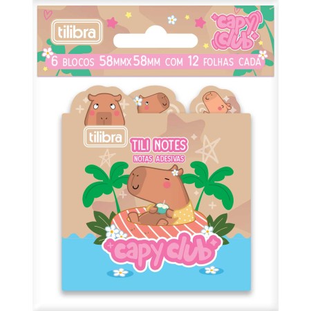 Foto ilustrativa Kit Tili Notes Livro Capyclub