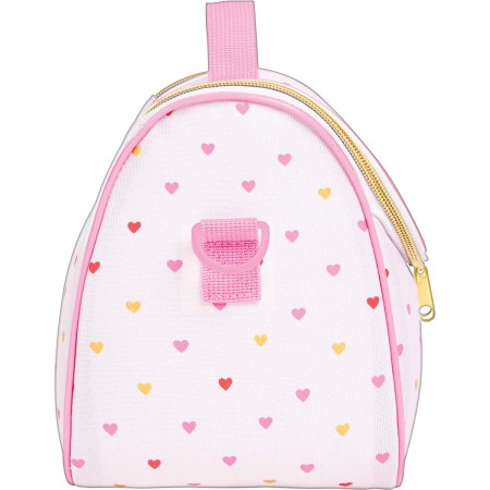 Foto ilustrativa Lancheira Tiracolo Académie Coração Metalizado