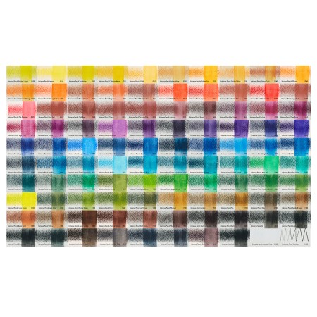 Foto ilustrativa Lápis de Cor Aquarelável Inktense 100 Cores Estojo Lata