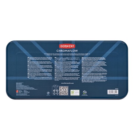 Foto ilustrativa Lápis de Cor Permanente Chromaflow 150 Cores Estojo Lata